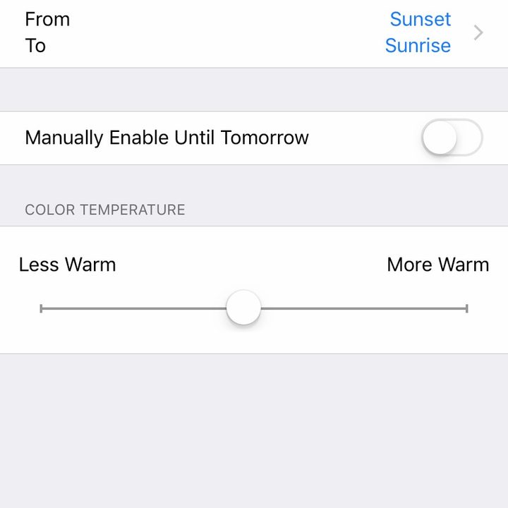 iphone xr settings night mode 2