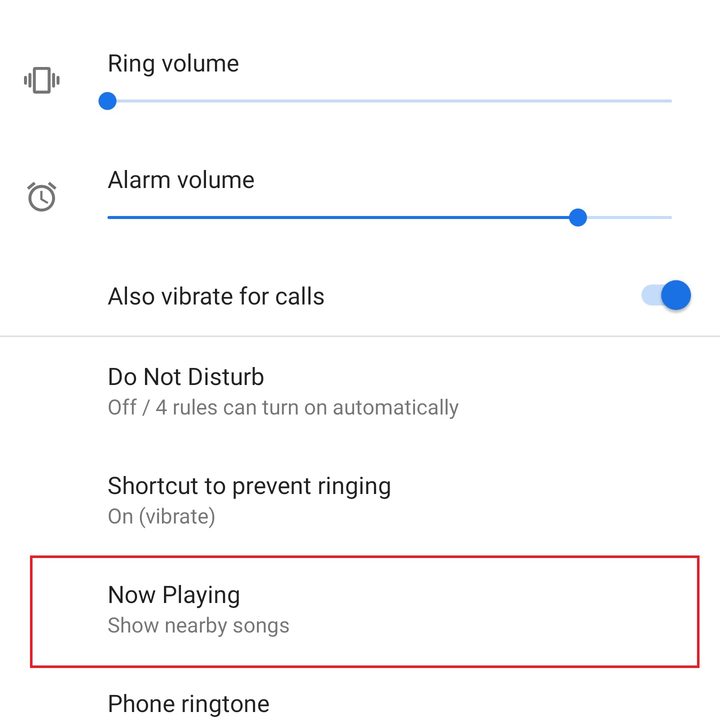 google pixel 3 settings now playing