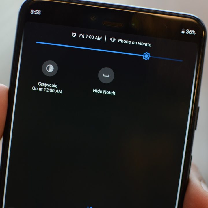 how to hide notch on pixel 3 xl nacho