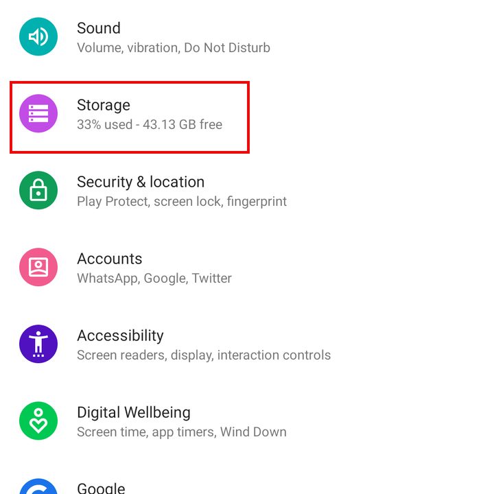 How to free up storage space