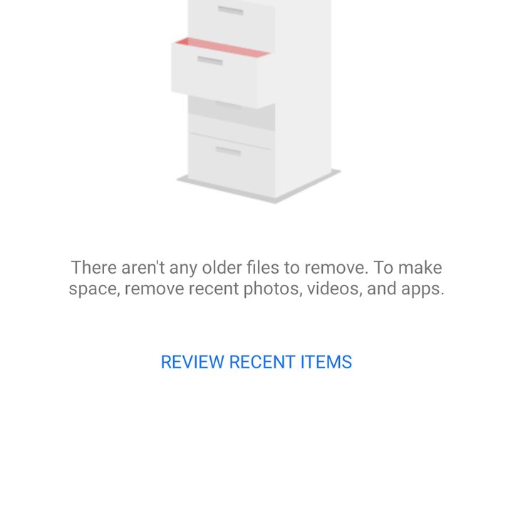 How to free up storage space