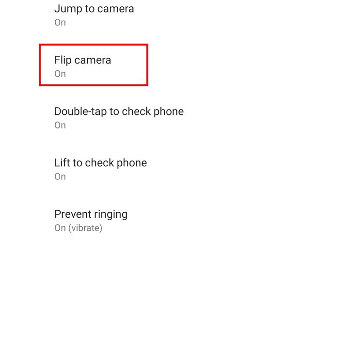 How to quickly switch to front-facing camera one-handed