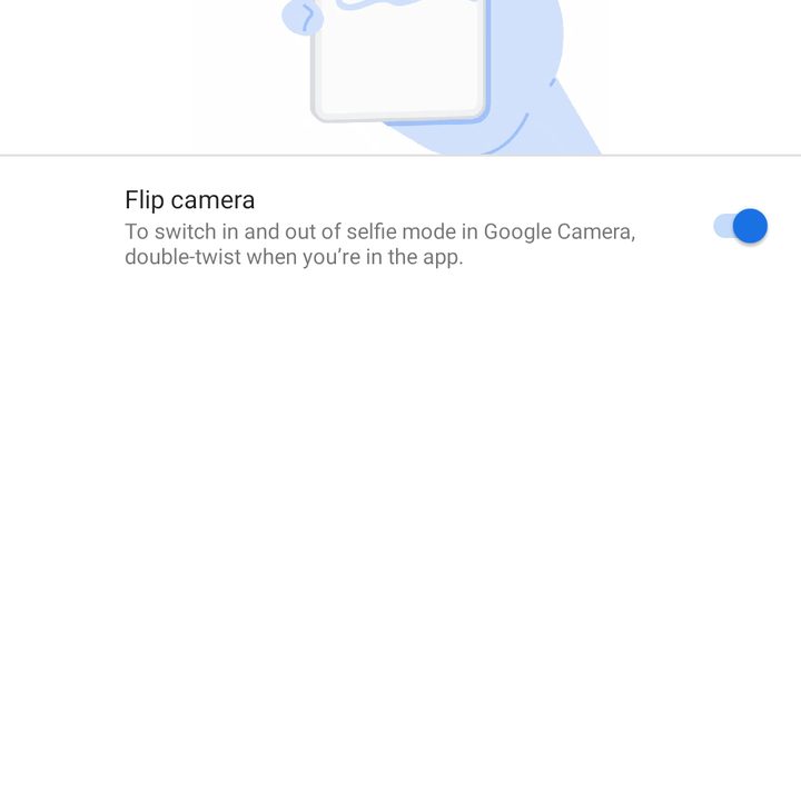 How to quickly switch to front-facing camera one-handed