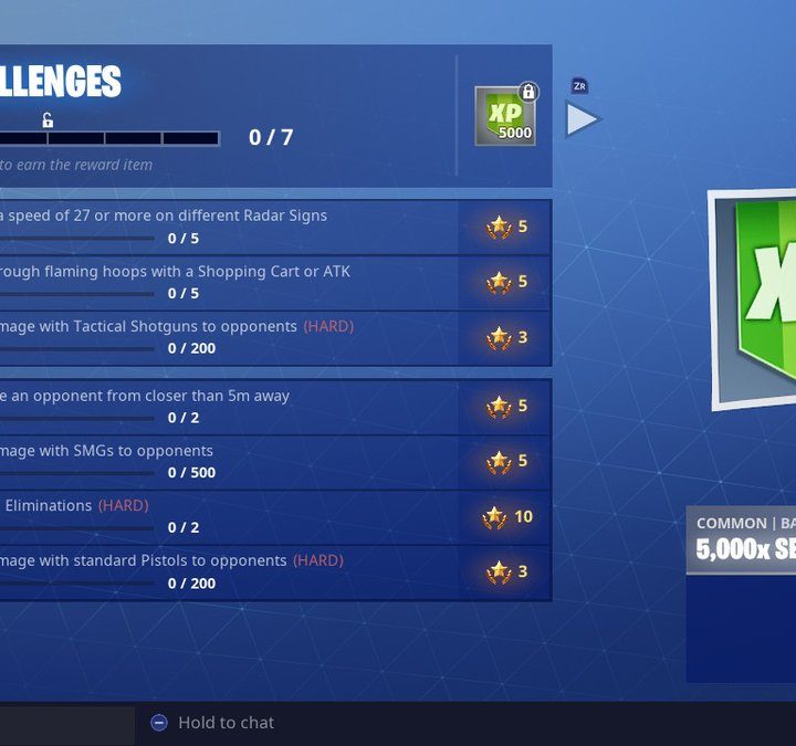 fortnite radar signs season 6 week 5 challenges