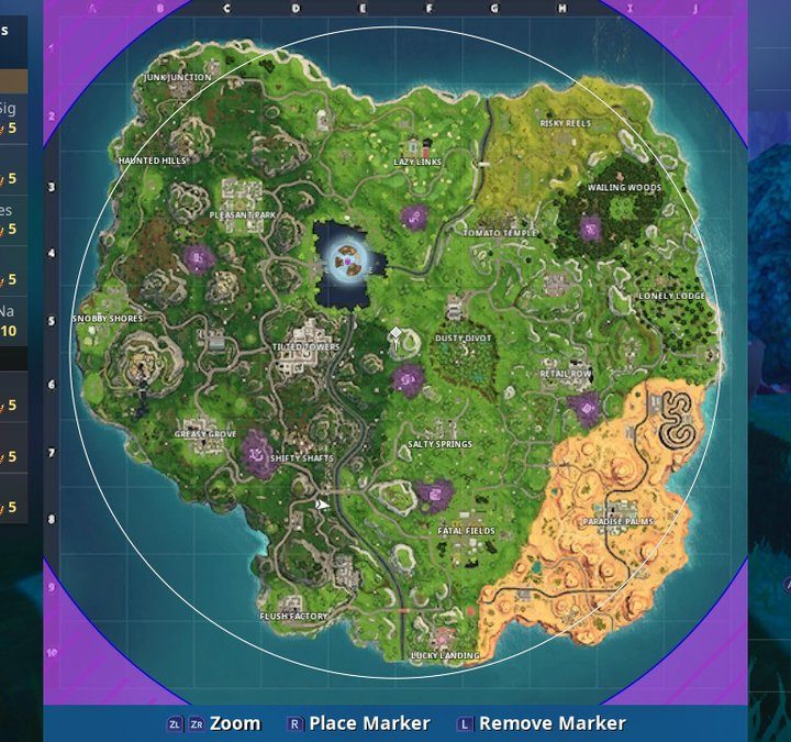 fortnite radar signs season 6 week 5 challenges
