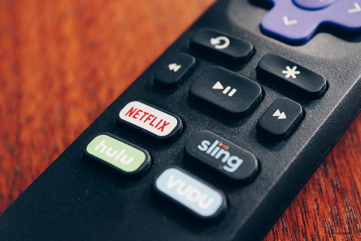 roku remote streaming service buttons