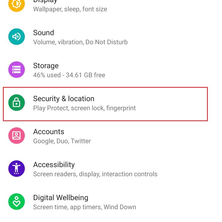 security pixel 3