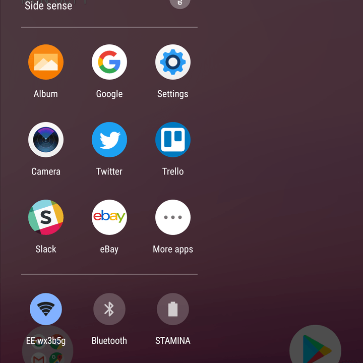 sony xperia xz3 screen side sense