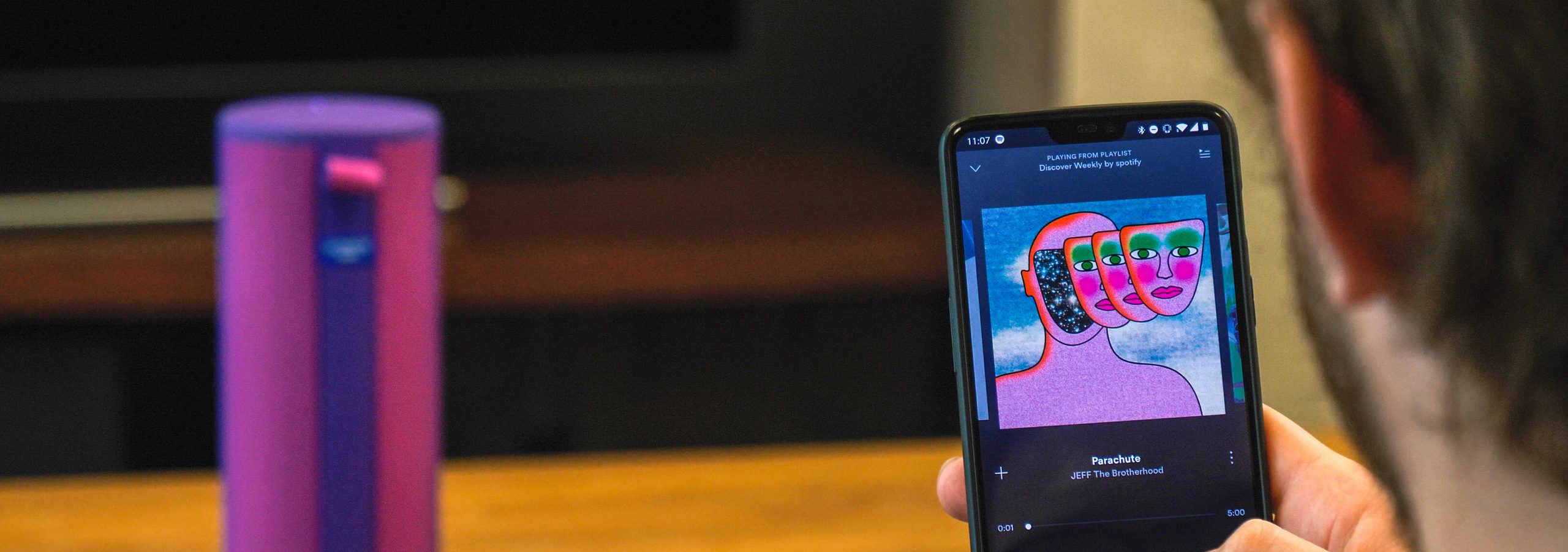 ultimate ears megaboom 3 with spotify on phone