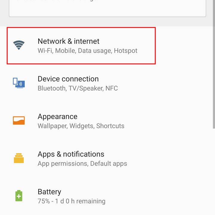 sony xperia xz3 settings data limits 1