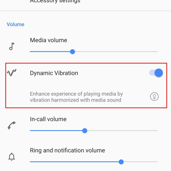 Try Dynamic Vibration then turn it off
