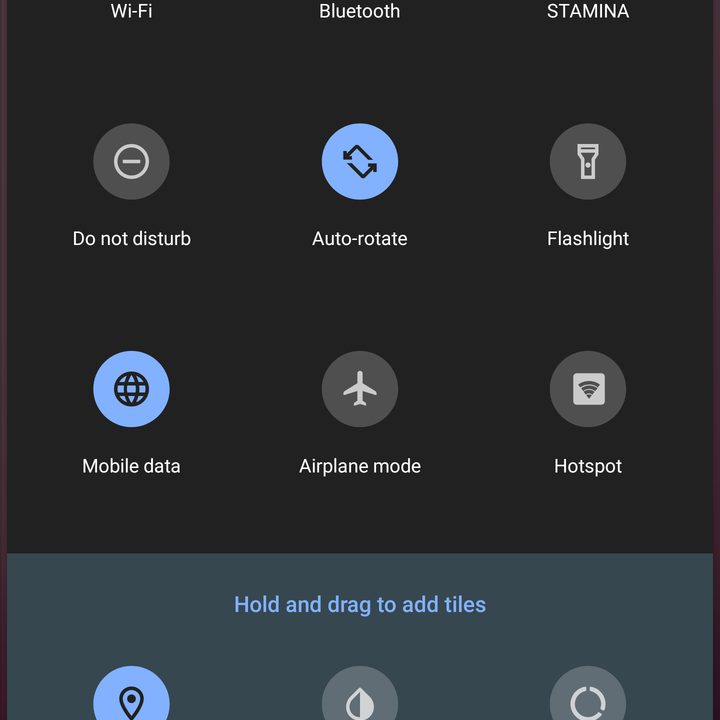 Customize your quick toggles