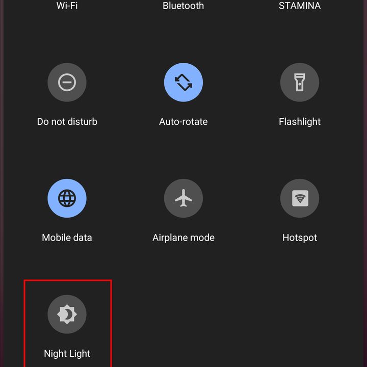 sony xperia xz3 settings quick toggles 3