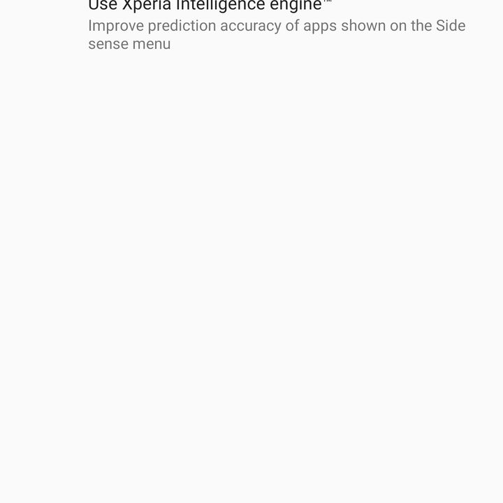 sony xperia xz3 settings side sense 3