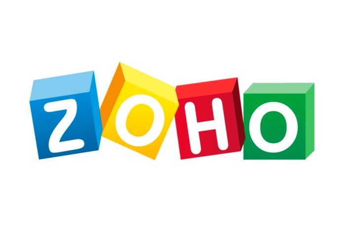The Zoho logo on a white background.