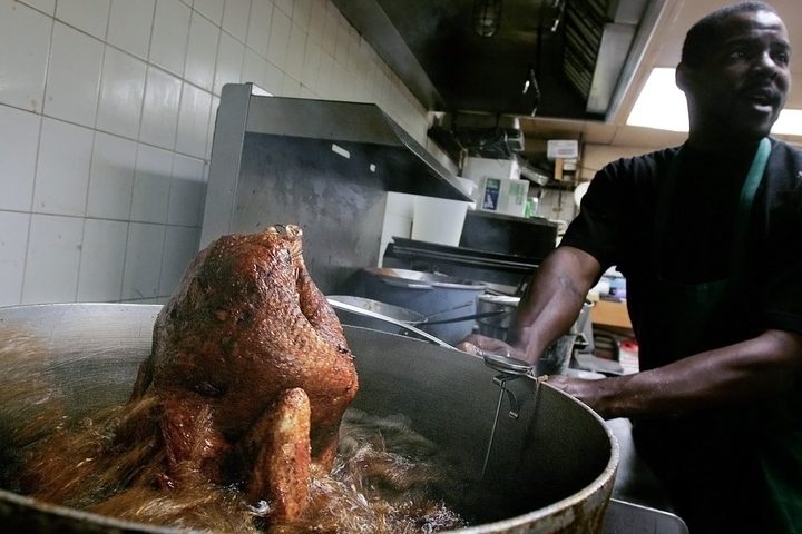 deep frying a turkey