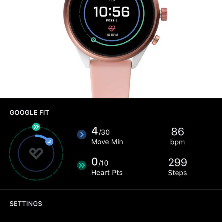Fossil Sport App Screenshots
