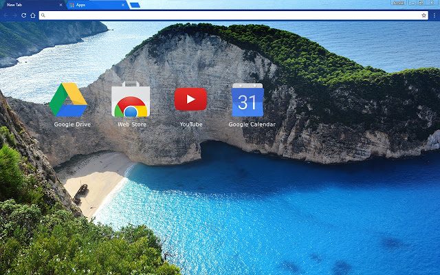 Greek Beach Chrome theme.