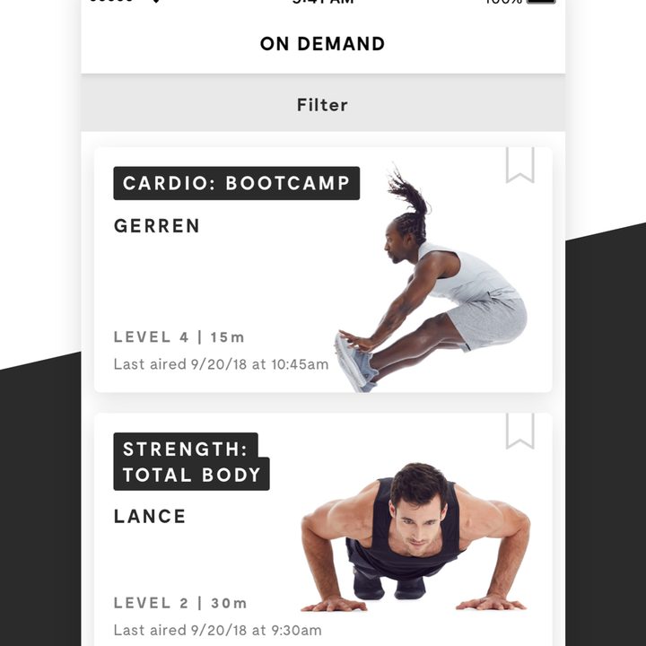 Gym Smart Mirror App Screenshots