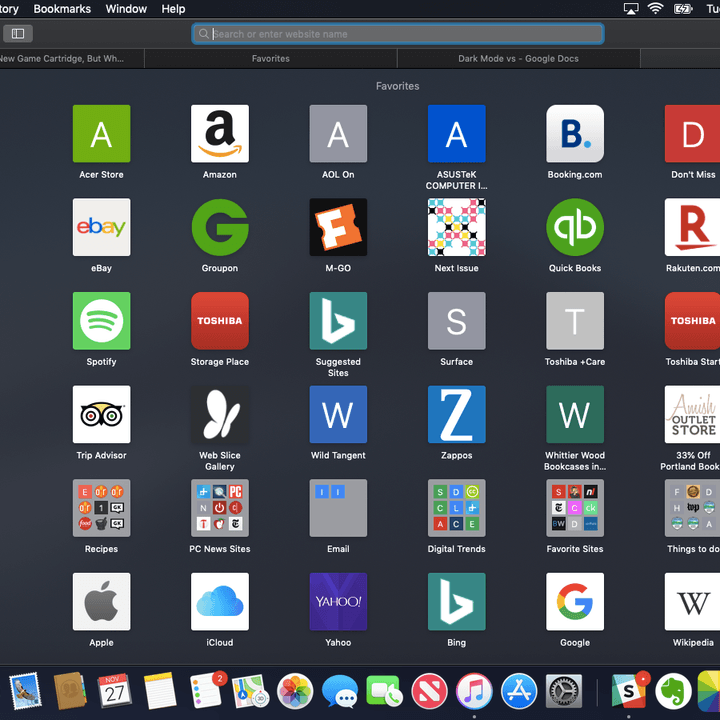 dark mode macos mojave vs windows 10 darkmode newtab