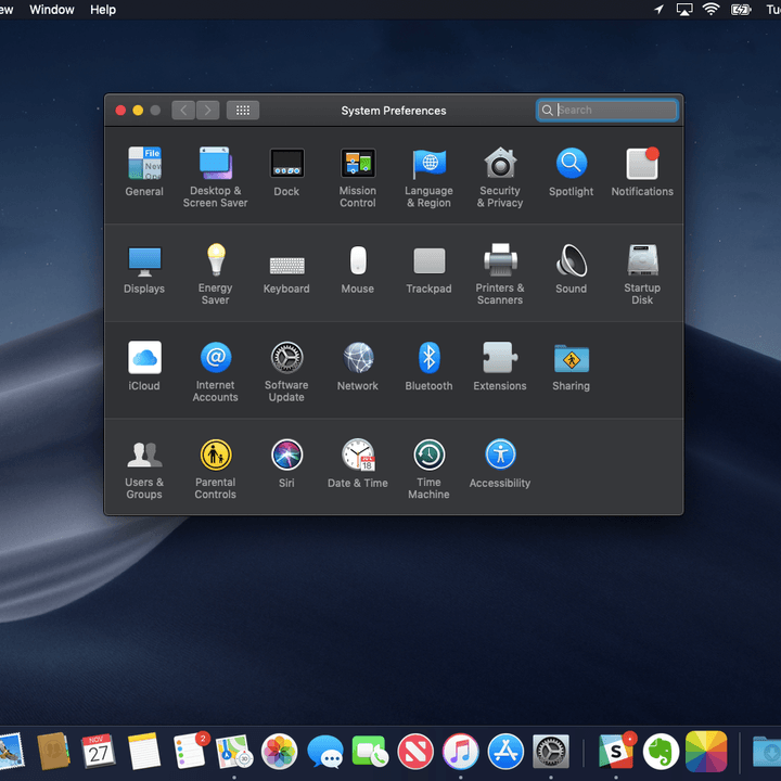 dark mode macos mojave vs windows 10 darkmode settings