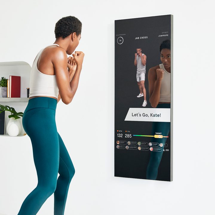 Boxing in front of the Mirror.