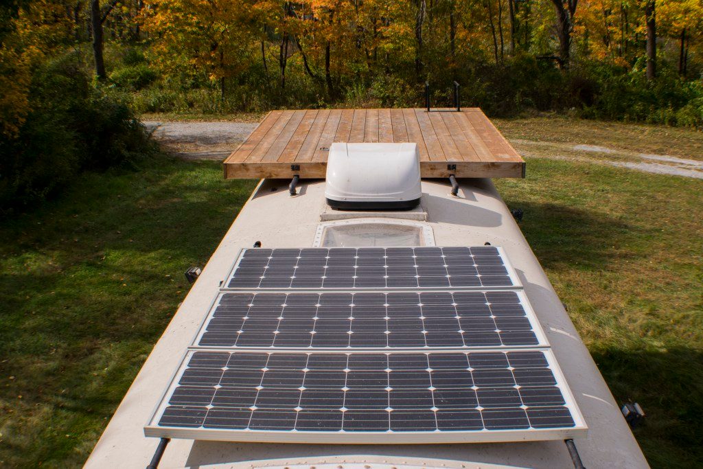 bus converted to solar powered tiny home on wheels nn 0331