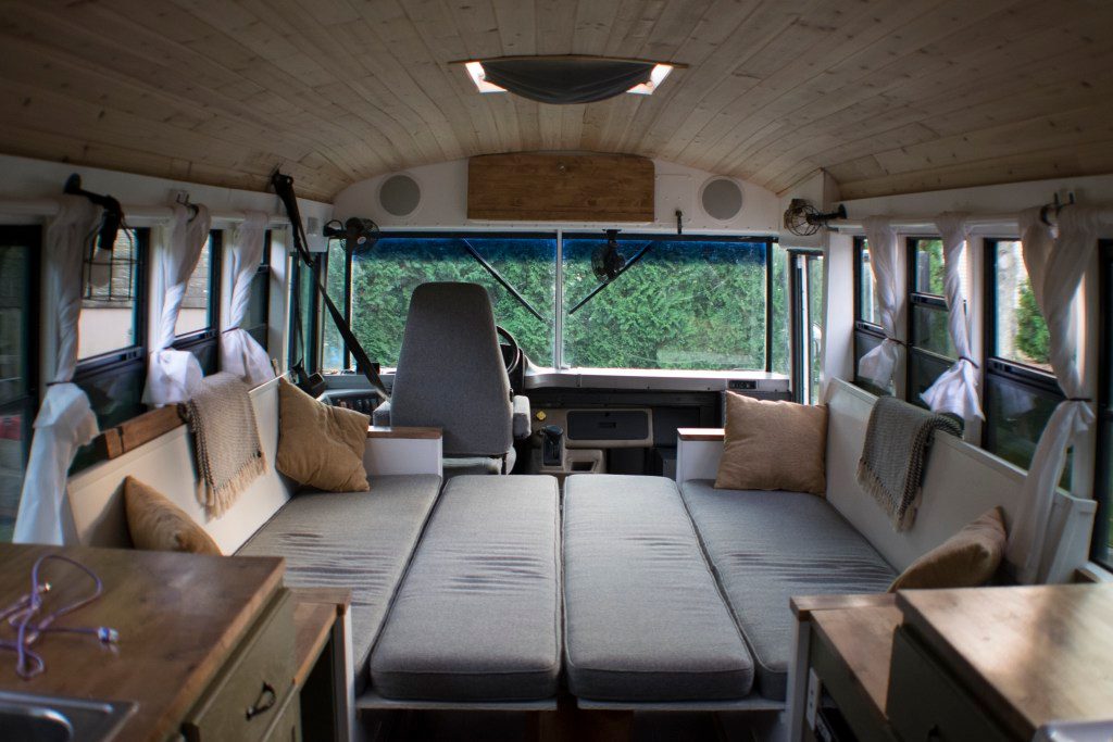 bus converted to solar powered tiny home on wheels nn 0439