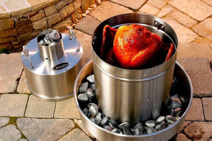 smoking a turkey