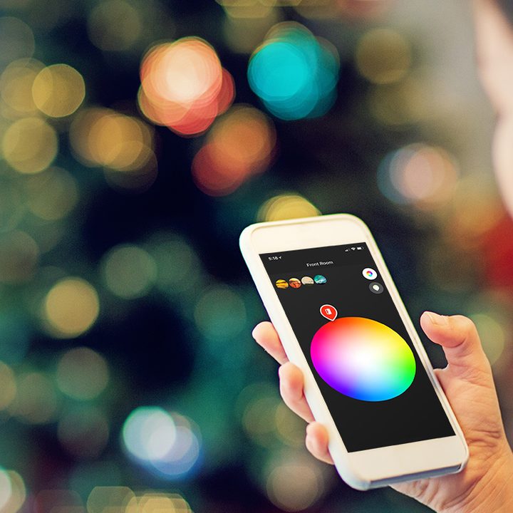 Light app on phone.