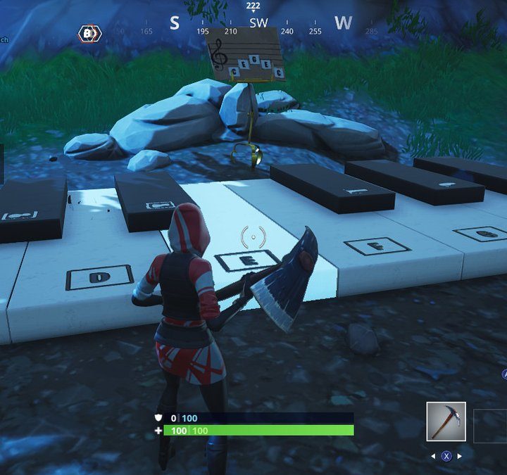 fortnite sheet music locations season 6 week 6 challenges
