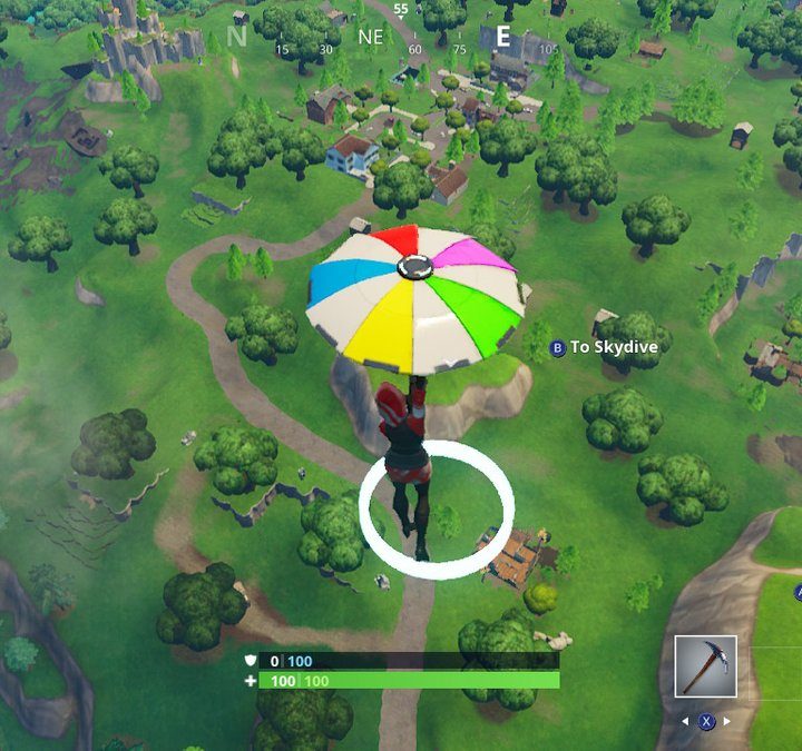 fortnite season 6 week 7 challenges skydive through floating rings