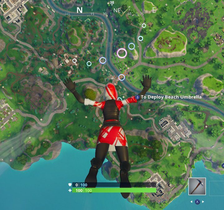 fortnite season 6 week 7 challenges skydive through floating rings