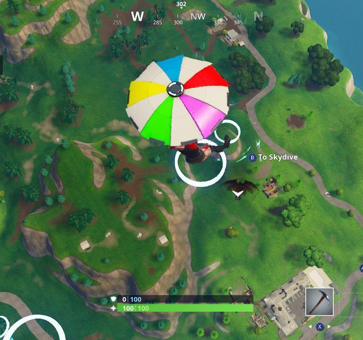 fortnite season 6 week 7 challenges skydive through floating rings