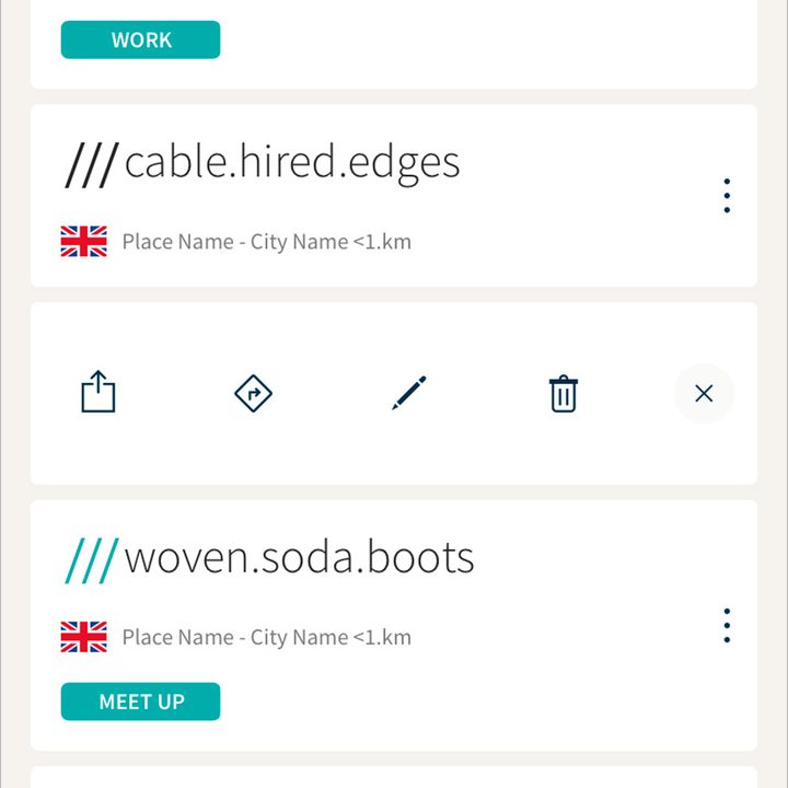 mapping a smart city what3words w3w app saved locations