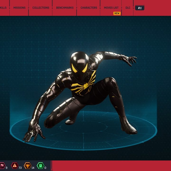 Spider-man in his anti-ock suit.