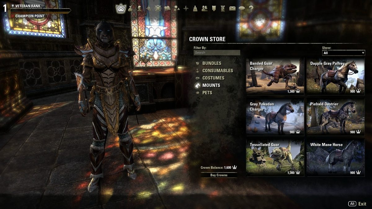 Elder Scrolls Online Crown Store