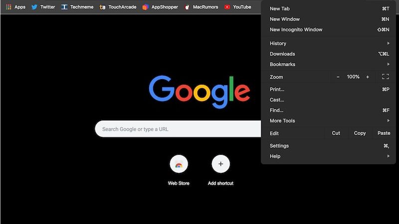 Dark Mode Screenshot