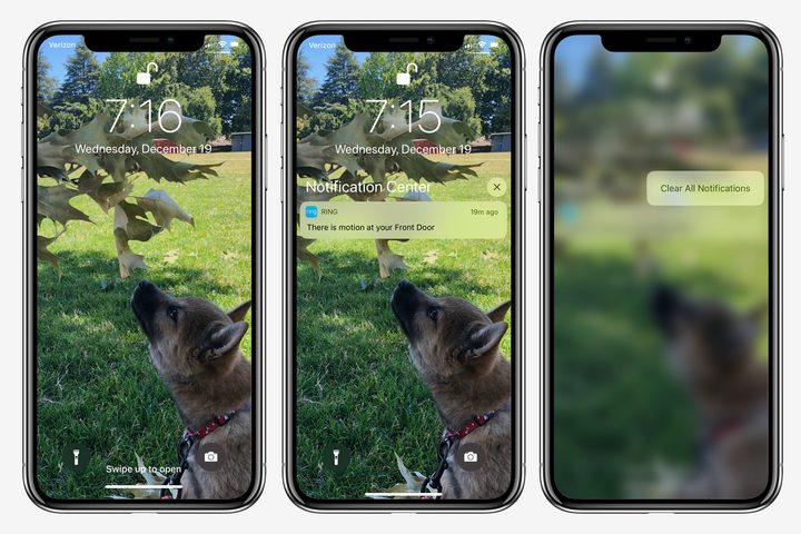 how to clear notifications on an iPhone
