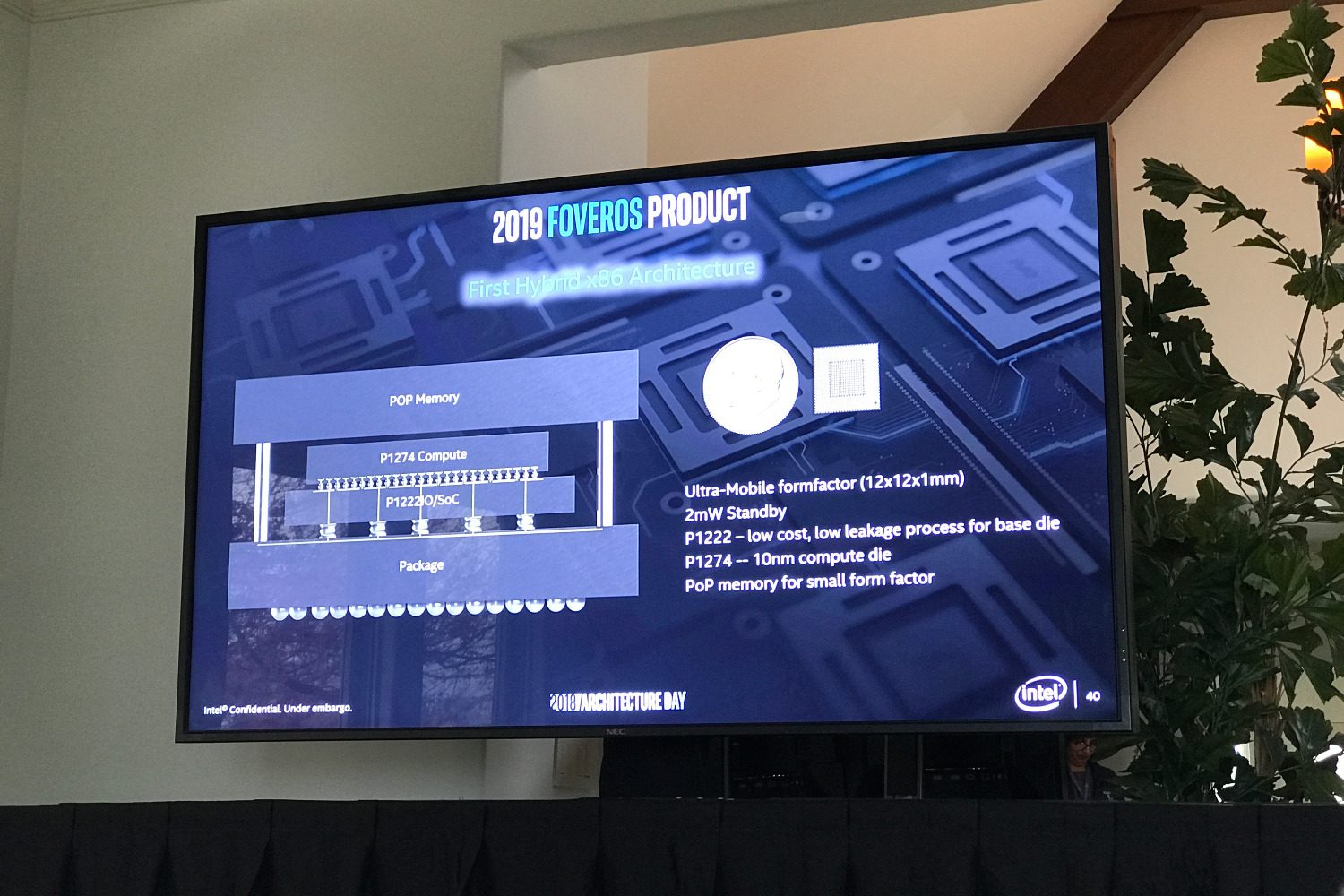 intel foveros annoncement arch day 1