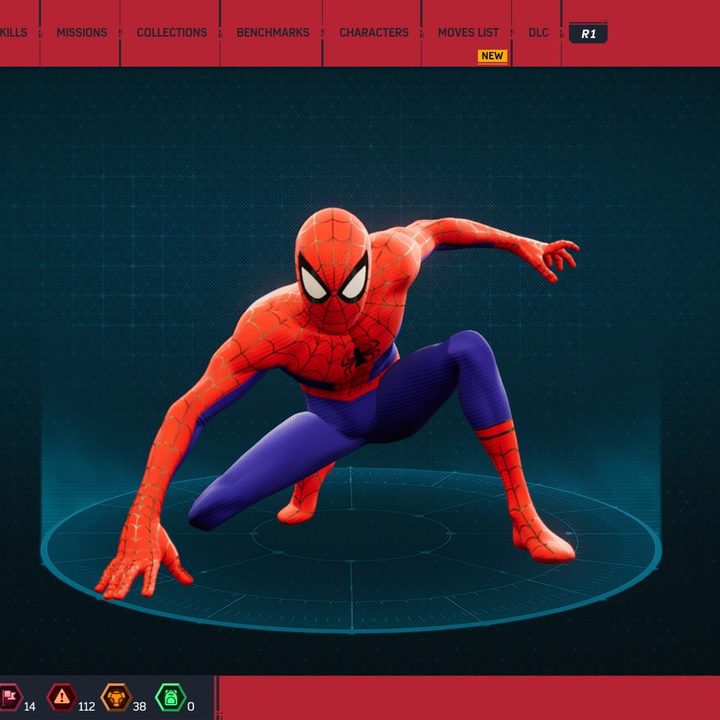 Spider-man in his spiderverse suit.