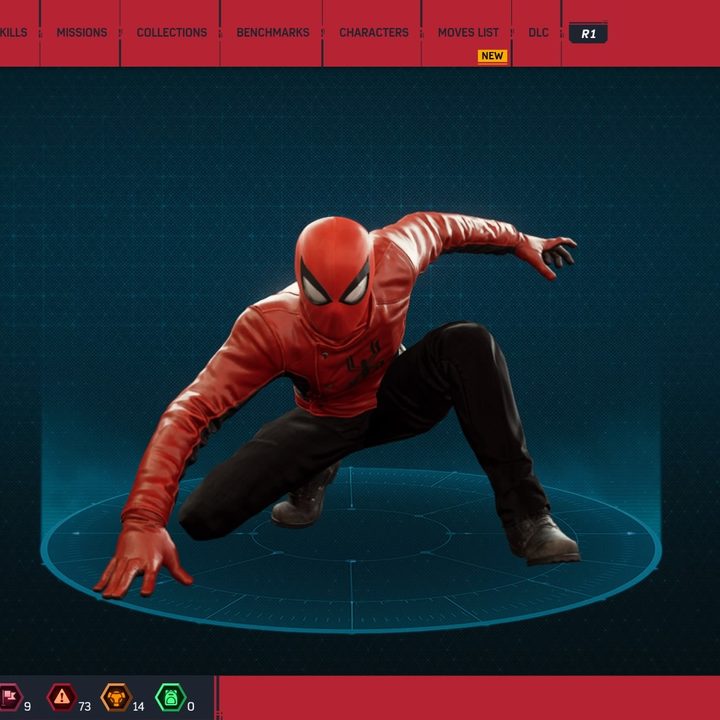 Spider-man in his last stand suit.