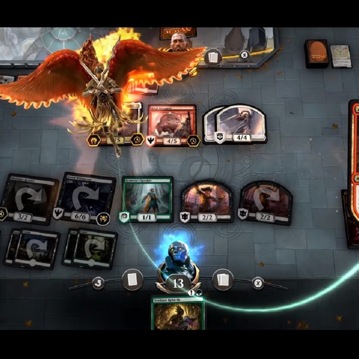 A scene from Magic the Gathering: Arena.