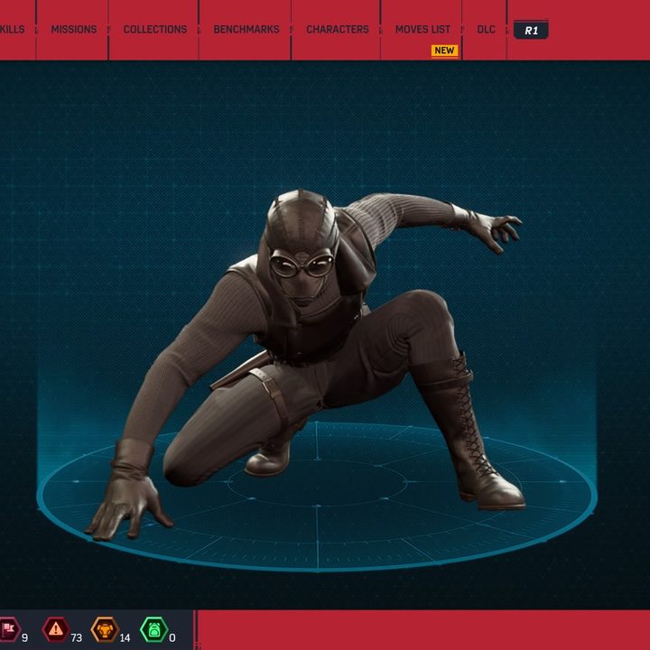 Spider-man in his noir suit.
