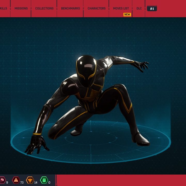 Spider-man in his spider armor suit.