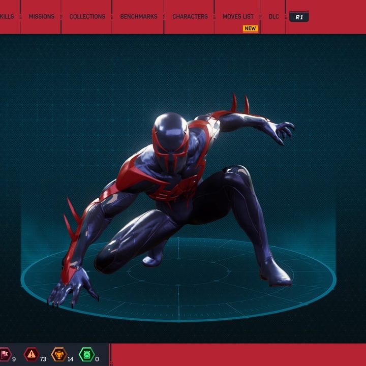 Spider-man in his 2099 suit.
