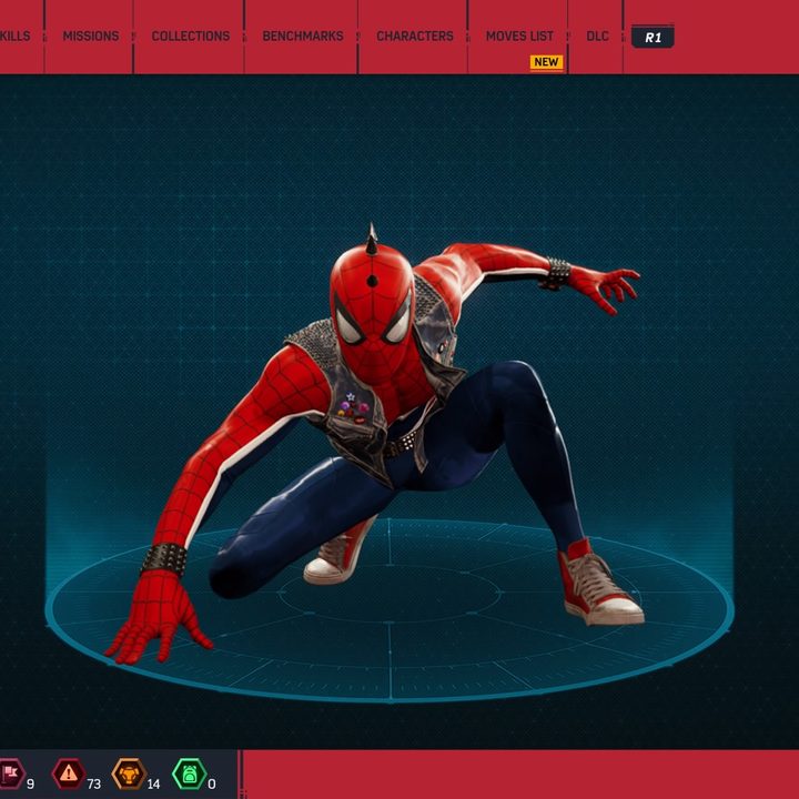Spider-man in his punk suit.