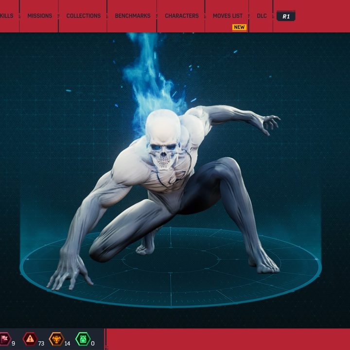 Spider-man in his spirit suit.