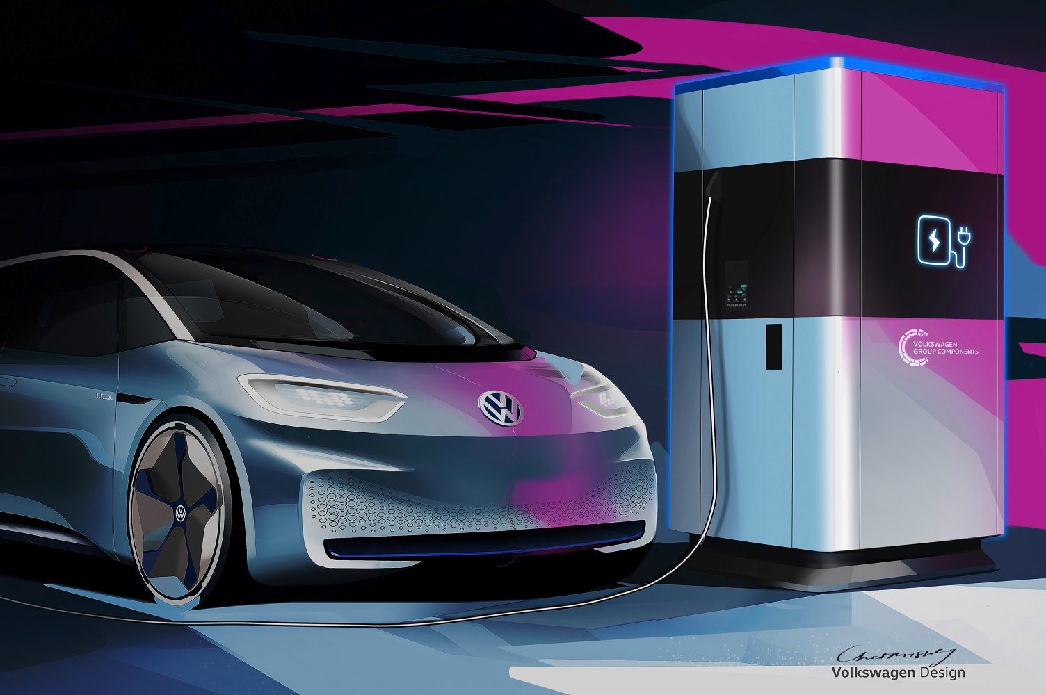 Volkswagen mobile charging station