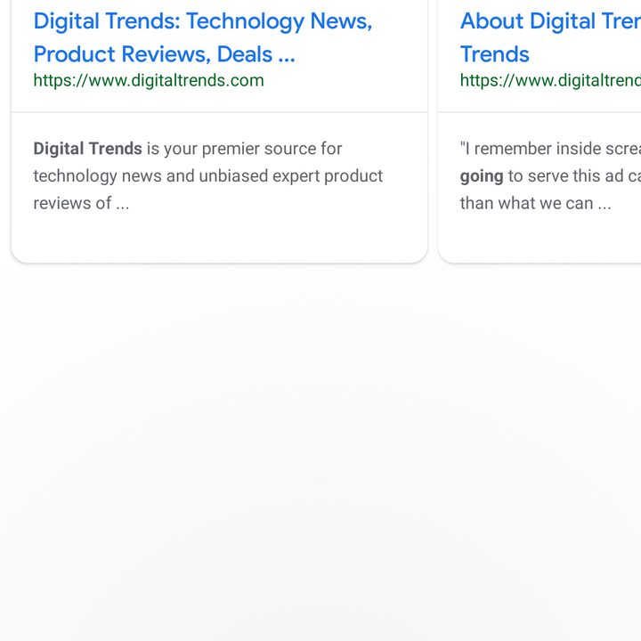 Ok, Google go to Digital Trends.